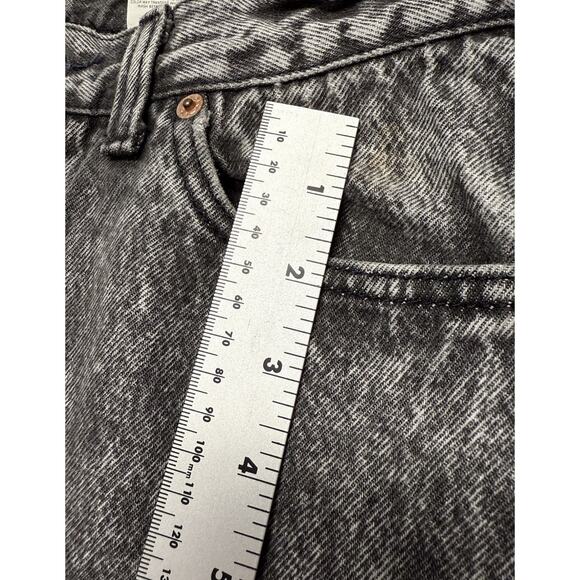 VTG Levis Button Fly Size 11 Black Acid Wash Denim Mom Jean USA Made 1980's - Picture 10 of 13